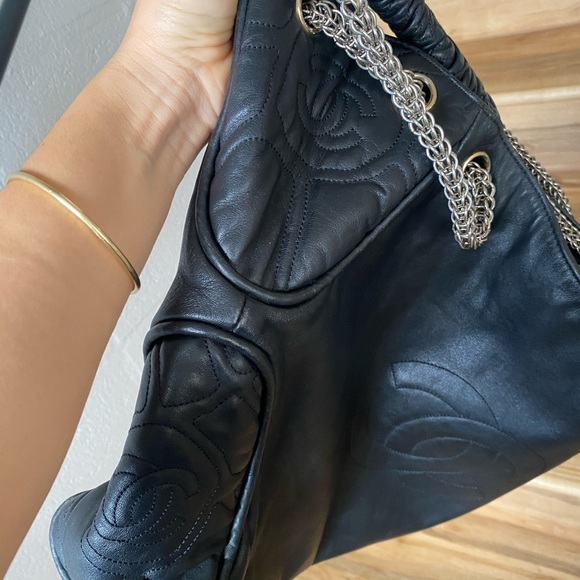 Black Leather Designer Bag - Picture 6 of 8